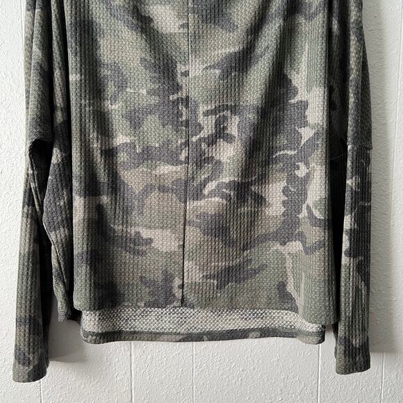 Tresics Womens Sweater 2X Camouflage Waffle Knit Relaxed Stretch Minimalist NWOT - Picture 8 of 11